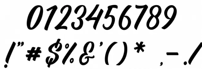 The Micrander Font OTHER CHARS