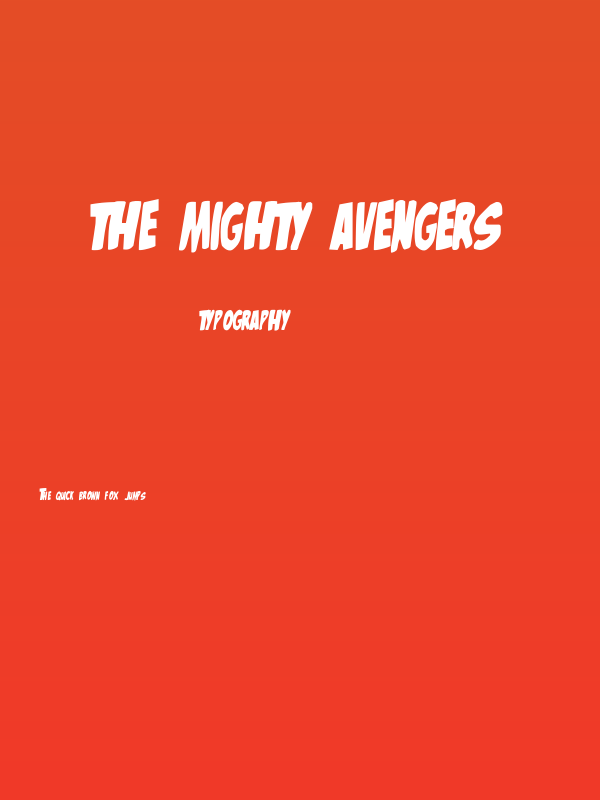 The Mighty Avengers Poster