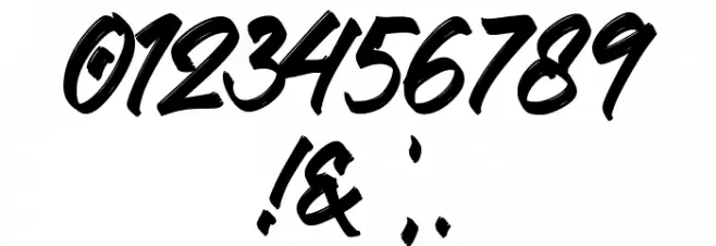 The Miladiator Font OTHER CHARS