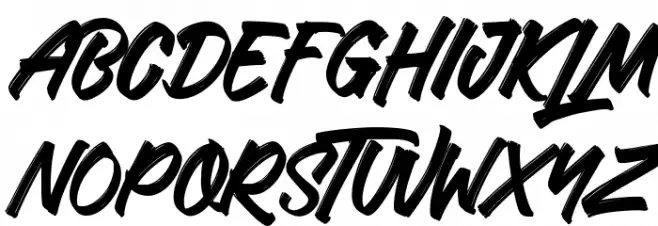 The Miladiator Schriftart Groß