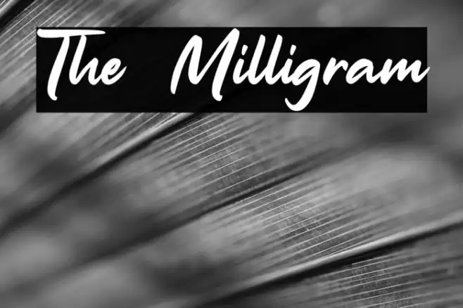 The Milligram Font examples