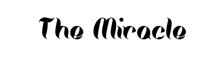 The Miracle  Frei Schriftart Herunterladen