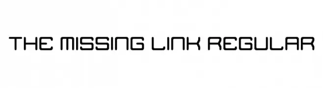 The Missing Link Regular  フリーフォントのダウンロード