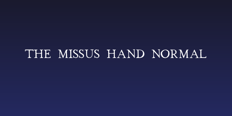 The Missus Hand Normal Social Header