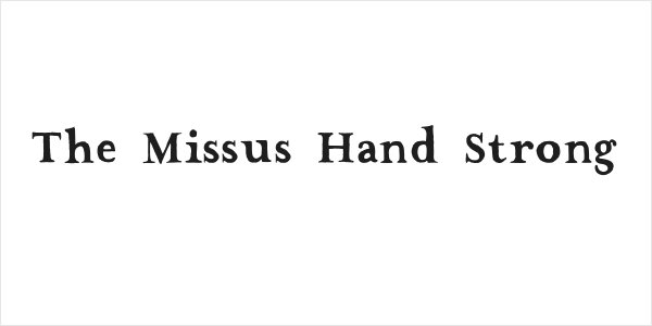 The Missus Hand Strong Logo