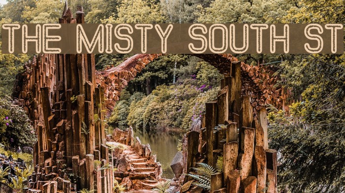 The Misty South St Font examples