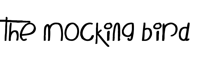 The Mocking Bird  Descarca Fonturi Gratis