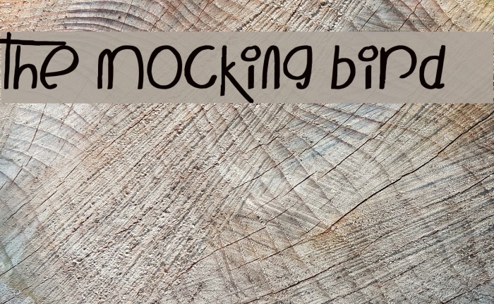The Mocking Bird Font examples