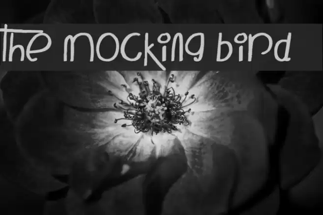 The Mocking Bird Font examples