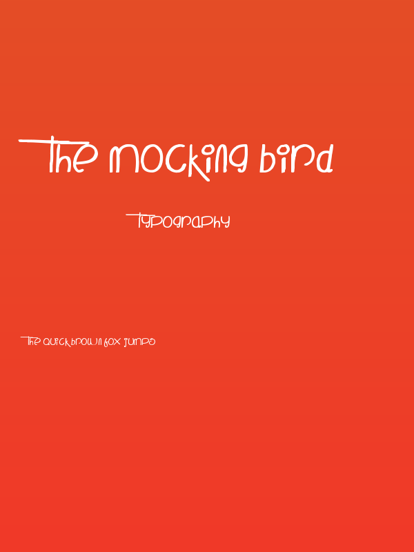 The Mocking Bird Poster