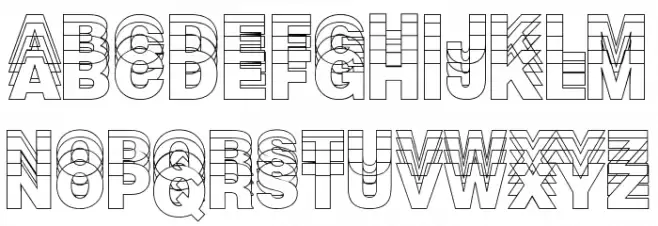 The Modern Chaos Schriftart Groß