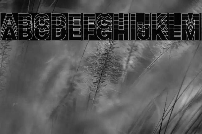 The Modern Chaos Font examples