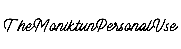 The Moniktun Personal Use  नि: शुल्क फ़ॉन्ट्स डाउनलोड