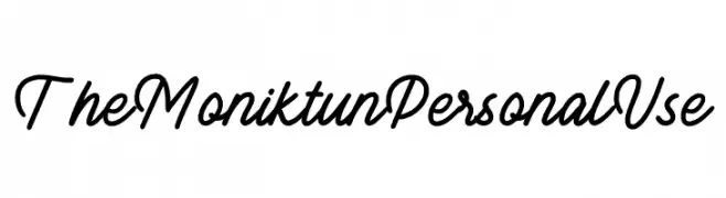 The Moniktun Personal Use  Frei Schriftart Herunterladen