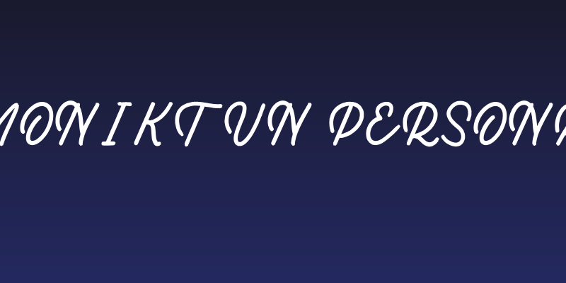 The Moniktun Personal Use Social Header