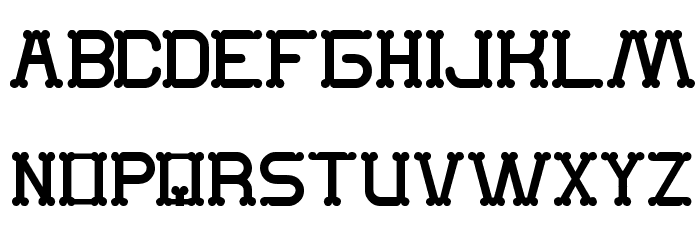 The Monkey Font LOWERCASE