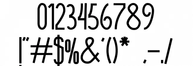 The Monthego Font OTHER CHARS