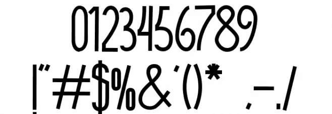 The Monthego Font OTHER CHARS