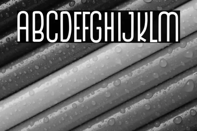 The Monthego Font examples