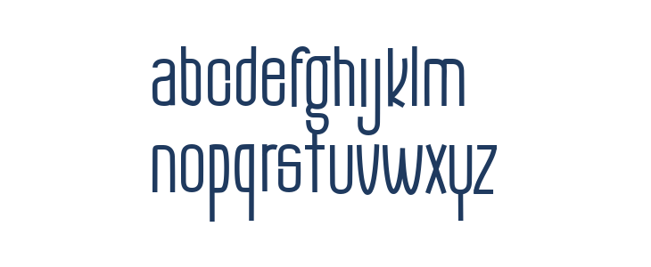 The Monthego Lowercase