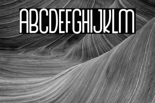 The Monthego Font examples