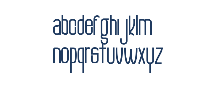 The Monthego Lowercase