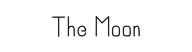 The Moon  Frei Schriftart Herunterladen