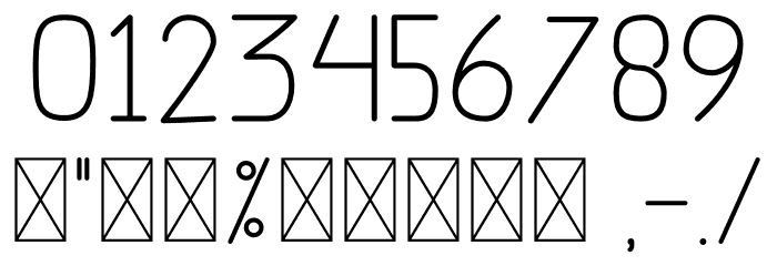 The Moon Font OTHER CHARS