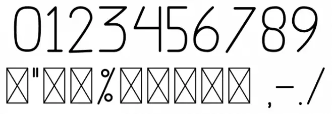 The Moon Font OTHER CHARS