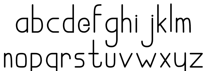 The Moon Font LOWERCASE