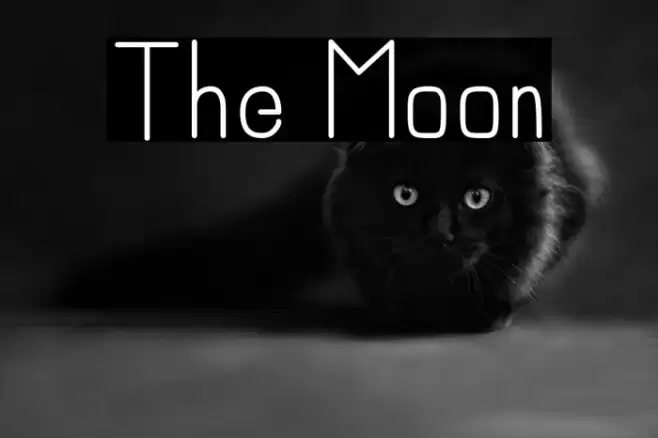 The Moon Font examples