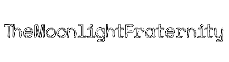 The Moonlight Fraternity  font caratteri gratis