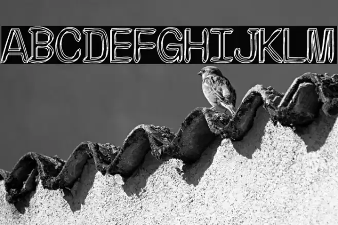 The Moonlight Fraternity Font examples