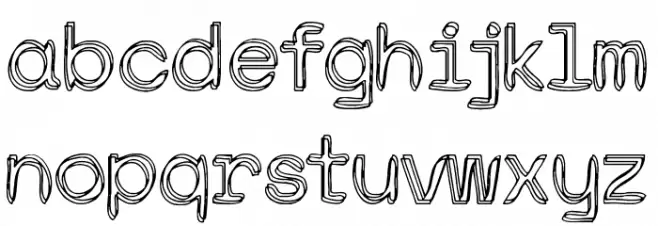 The Moonlight Fraternity Font LOWERCASE