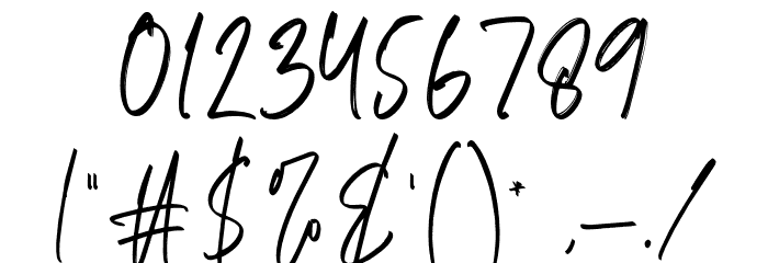 The Morgan Font OTHER CHARS