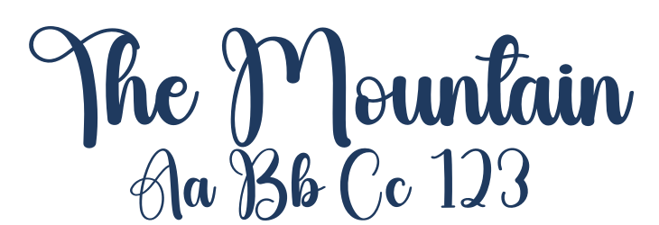 The Mountain Font Preview