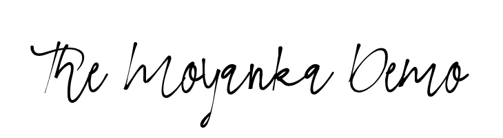 The Moyanka Demo  नि: शुल्क फ़ॉन्ट्स डाउनलोड