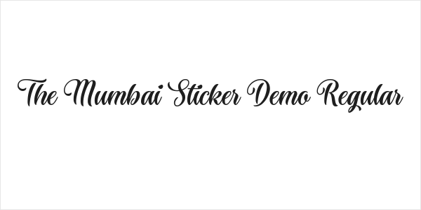 The Mumbai Sticker Demo Regular Logo