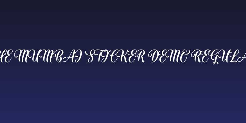 The Mumbai Sticker Demo Regular Social Header