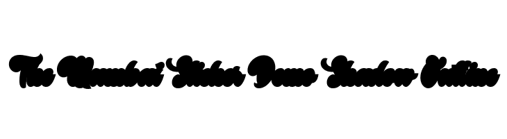 The Mumbai Sticker Demo Shadow Outline  免费字体下载