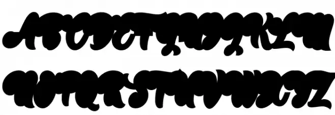 The Mumbai Sticker Demo Shadow Outline Schriftart Groß