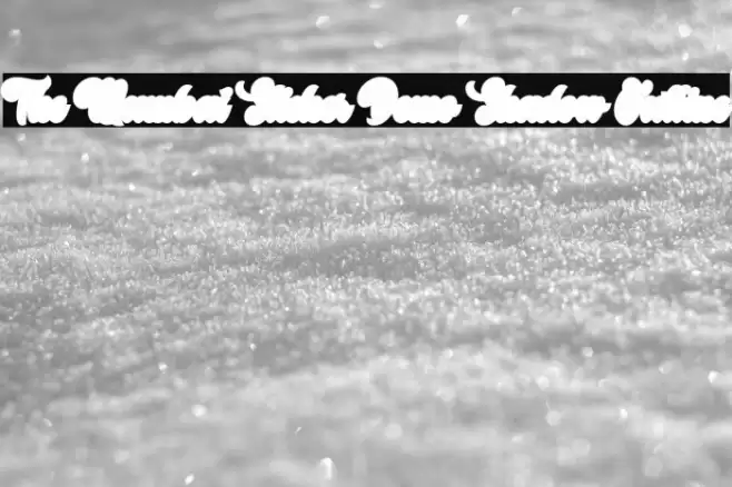 The Mumbai Sticker Demo Shadow Outline Font examples