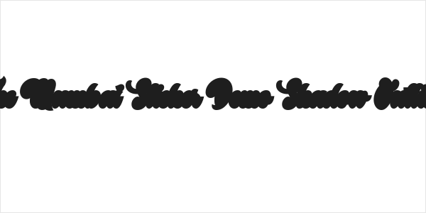 The Mumbai Sticker Demo Shadow Outline Logo