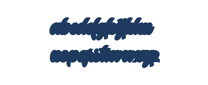 The Mumbai Sticker Demo Shadow Outline Lowercase