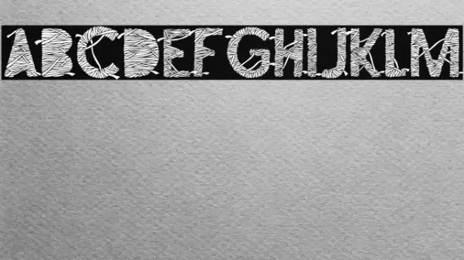 The Mummy R.I.P filling Font examples