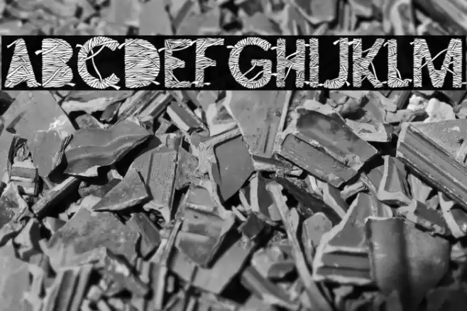 The Mummy R.I.P filling Font examples