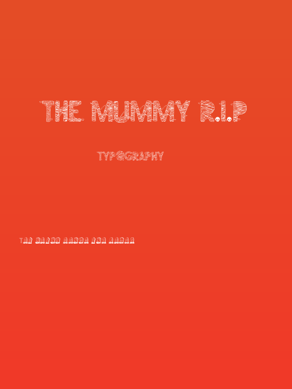 The Mummy R.I.P Poster