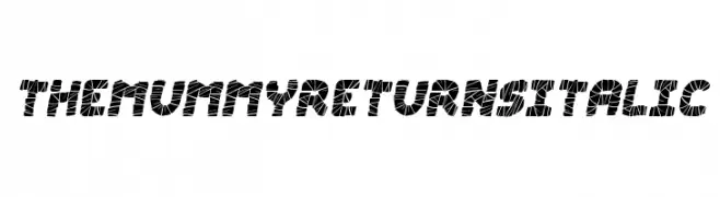 The Mummy Returns Italic  Fuentes Gratis Descargar