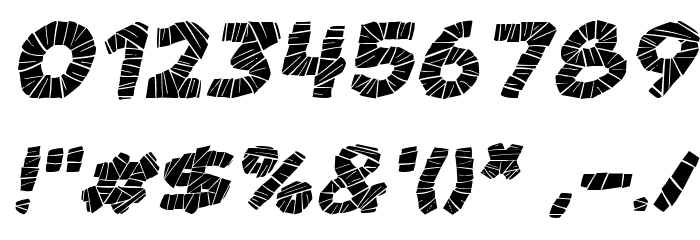The Mummy Returns Italic Font OTHER CHARS