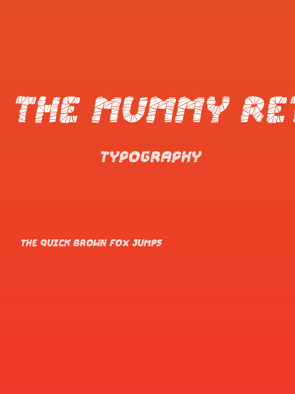 The Mummy Returns Italic Poster